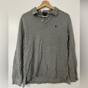 Ralph Lauren grey polo sweater jumper 100% cotton